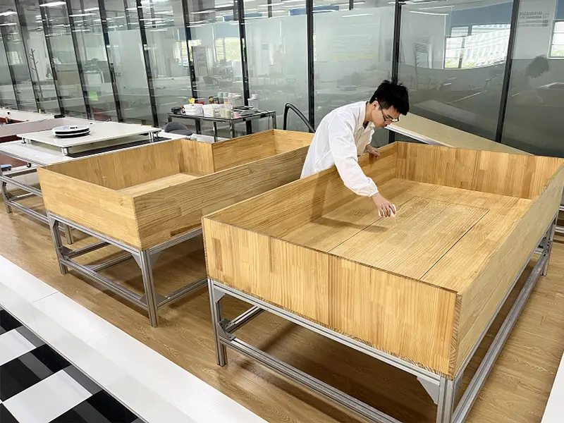 Testing suction power and mopping efficiency