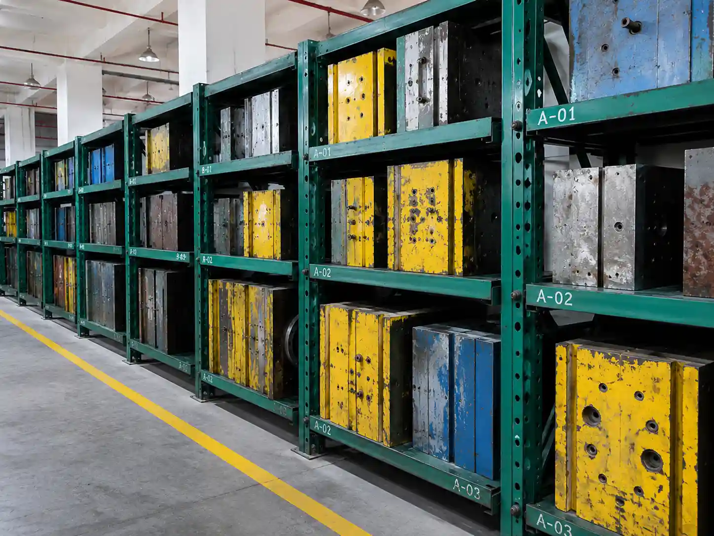 Injection mold warehouse